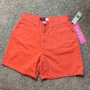 Liz Claiborne Classic Fit Jean Shorts Women’s Salmon Size 10 Petite